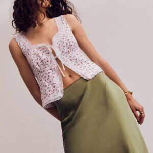 Reformation Rosalie Linen Top